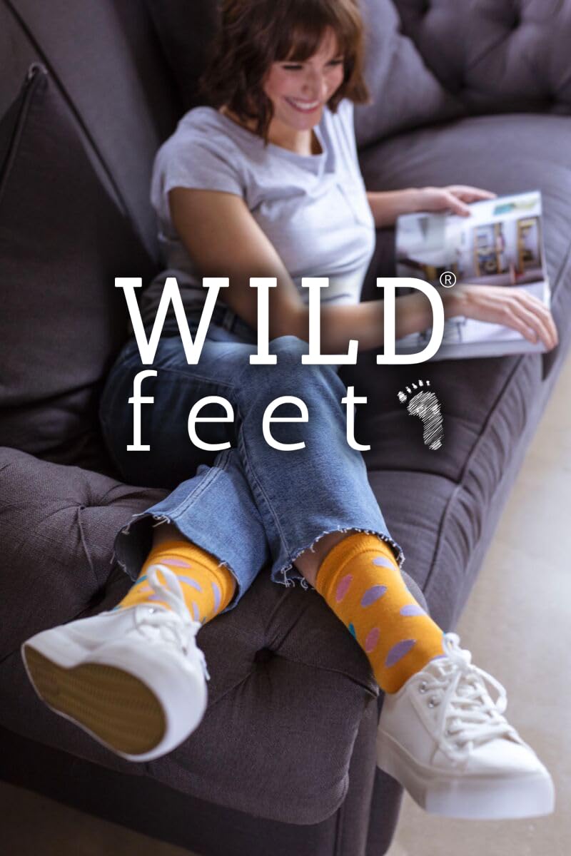 WILDFEET Paquete de 4 calcetines de cachemira para mujer, transpirables, acanalados, de lana, para mujer