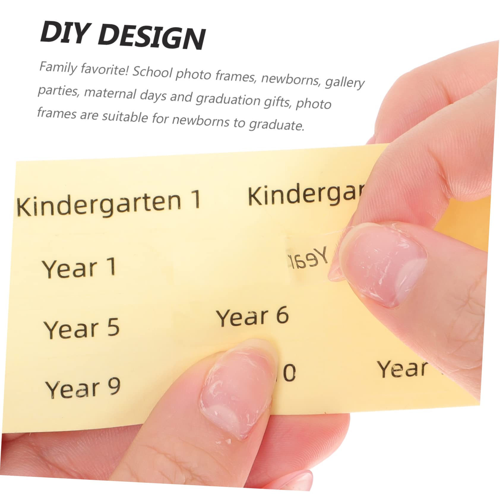 ABOOFAN Plastic Picture Frame Infant Photo Frame Creative School Picture Frame Baby Identification Photo Holder Picture Display Frame Baby Growth Photo Frame Plastic Photo Frame Book