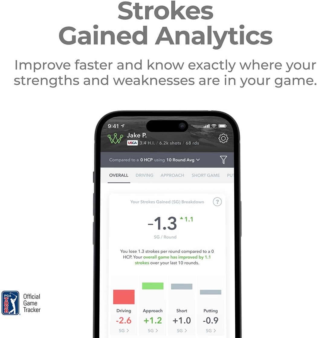 Arccos Gen 4 Golf Smart Sensors Gift Box Bundle - Set of 16 Smart Sensors, A.I. Powered, Smart Club Distances, Strokes Gained with PlayBetter 5000mAh Portable Charger, Wall Adapter & Hard Case