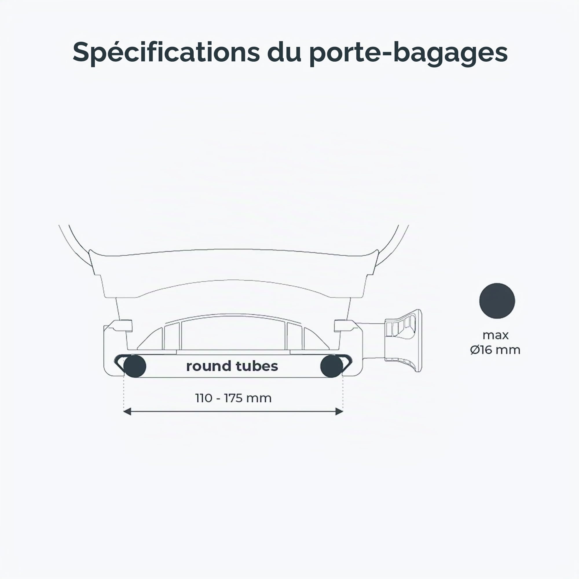 Urban iki Siège de vélo U-me Easyfix - Montage arrière sur porte-bagages