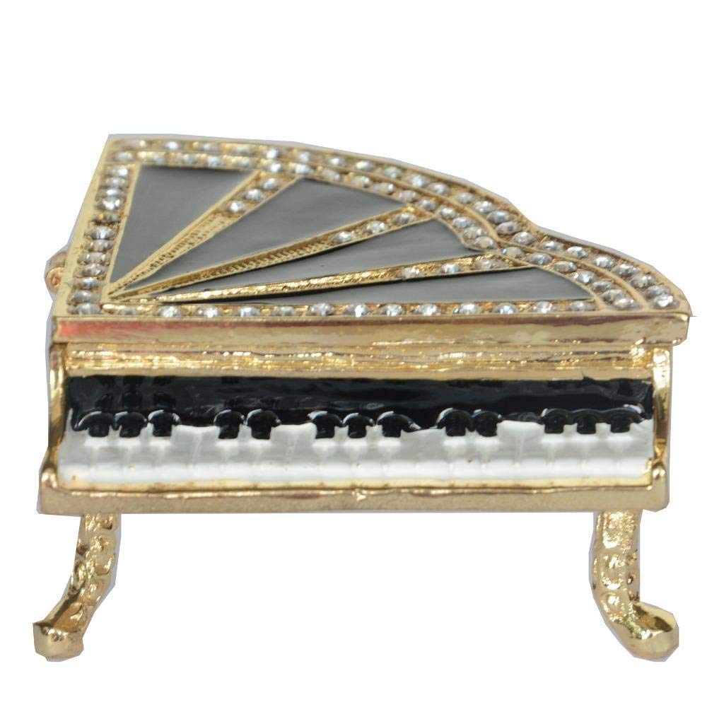 Boîte à souvenirs piano noir : le cadeau de collection émaillé idéal