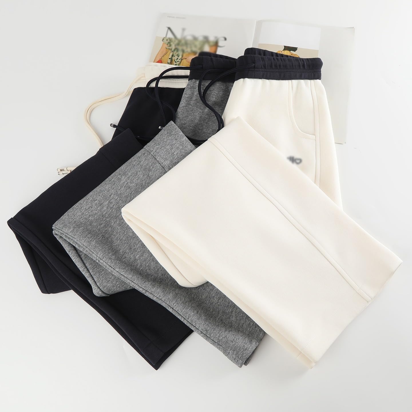 Women's Fall High Waist Loose Casual Wide Leg Harem Sweatpants