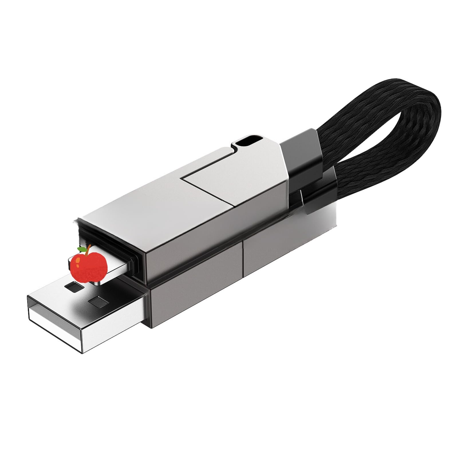 Cavo Multifunzione 6 In 1 In Lega Di Zinco – Portachiavi Con Connettori USB, Ricarica Rapida PD60W, Per Android E IPhone