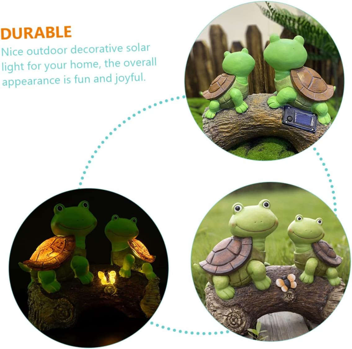 Solar Garden Light Turtle Figurine Waterproof Outdoor Decoration Colorful Snail Design for Lawn Patio and Yard Energy-Saving Solar Lamp