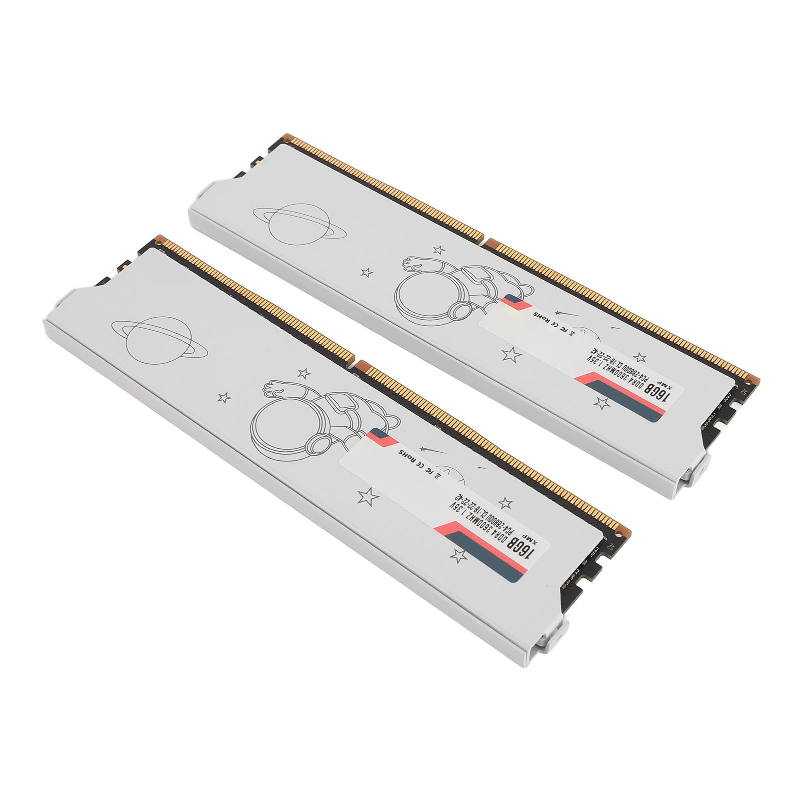 Metalowy moduł Pamięci RAM DDR4 o Dużej Gęstości do Komputerów do Gier, Zwiększenie Prędkości do Przetwarzania Ciężkich zadań (DDR4 3600 MHz 32 GB (2x16 GB))