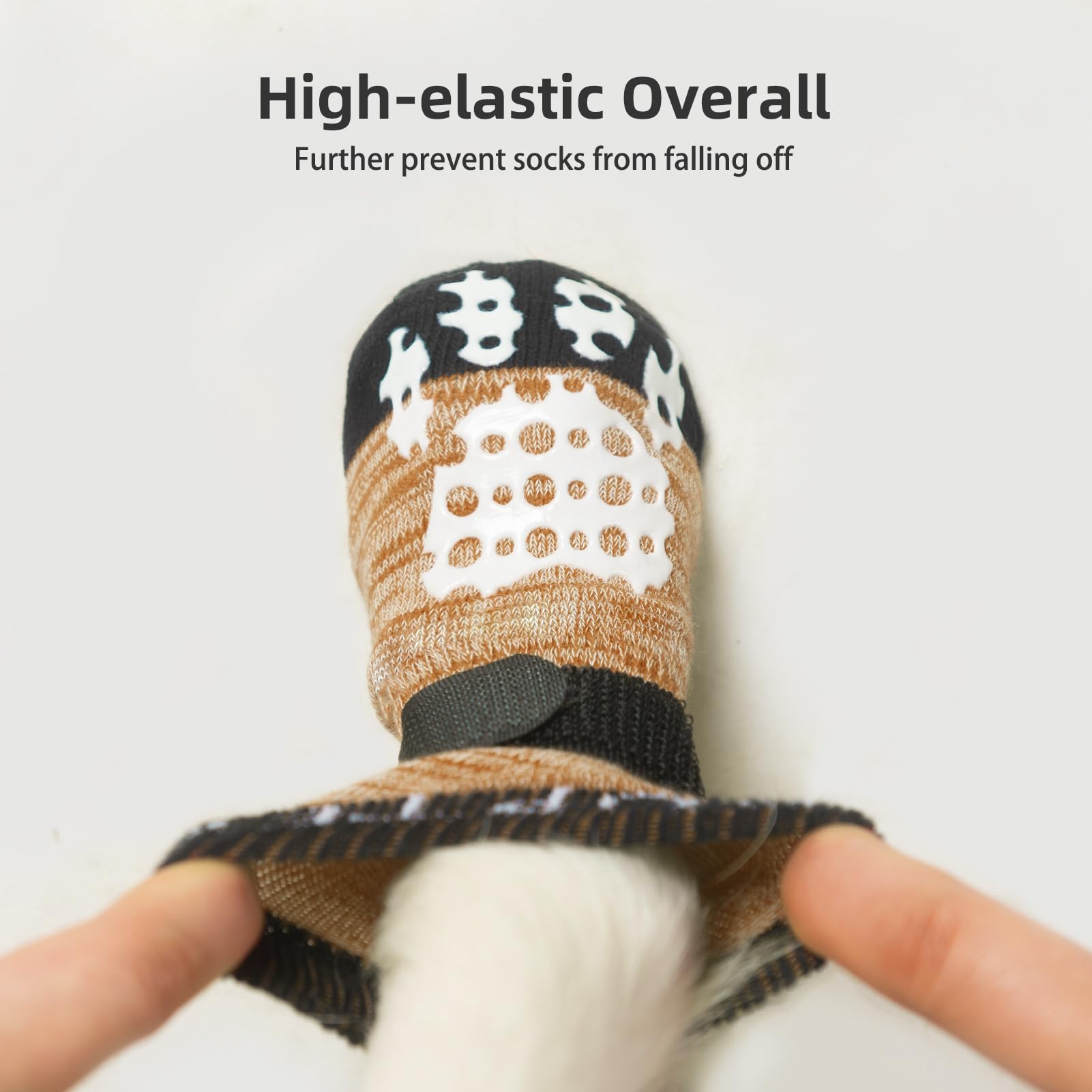 PUPTECK 2 works Anti-Slip Dog Socks Paws Stop Licking, Walking Boots for Injured Paws Hot Weather/Winter - Image 4