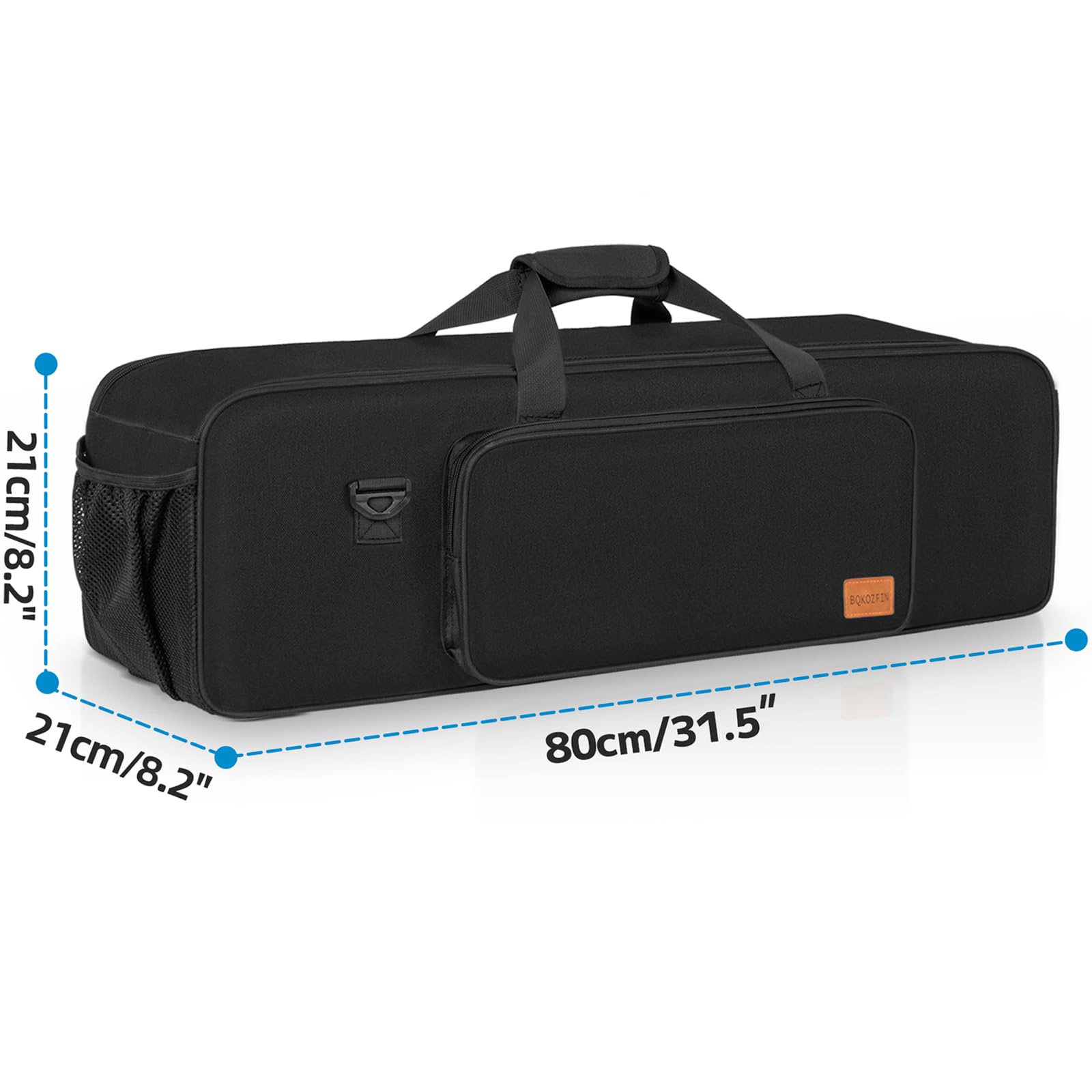 OUUTMEE Borsa per treppiede, custodia per fotocamera, illuminazione e apparecchiature audio, in nylon impermeabile, borsa per attrezzatura fotografica, borsa leggera con protezione imbottita, tracolla