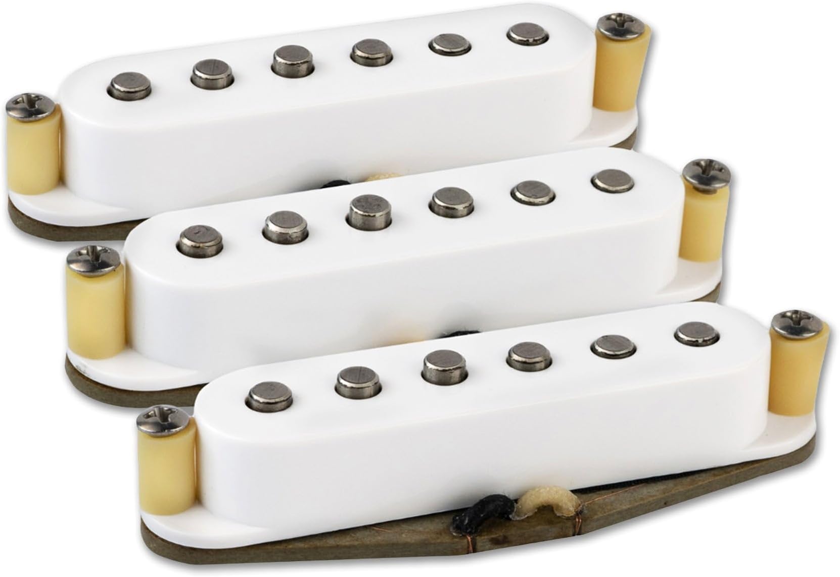 Alnico 2 Blues Single Coil Pickup Set, Right-Handed, Pristine Clean Tones, Perfect For Blues And Jazz, 5-Year Warranty