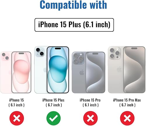 Miniatura 3 de NEEPART Paquete de 4 protectores de pantalla de vidrio templado para iPhone 15 Plus 6.7 pulgadas, protección de sensor, compatible con isla