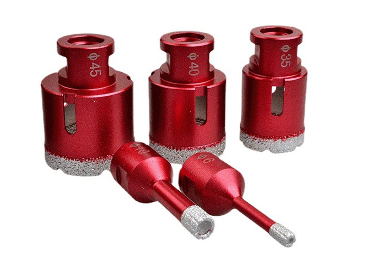 1pc 6mm-68mm Punta Del Trapano Diamantata A Secco M14 Punte Del Trapano Diamantate A Secco Per Smerigliatrice Angolare Porcellana Granito Piastrelle Di Vetro Ceramica Sega Punta Del Trapano,45 Mm