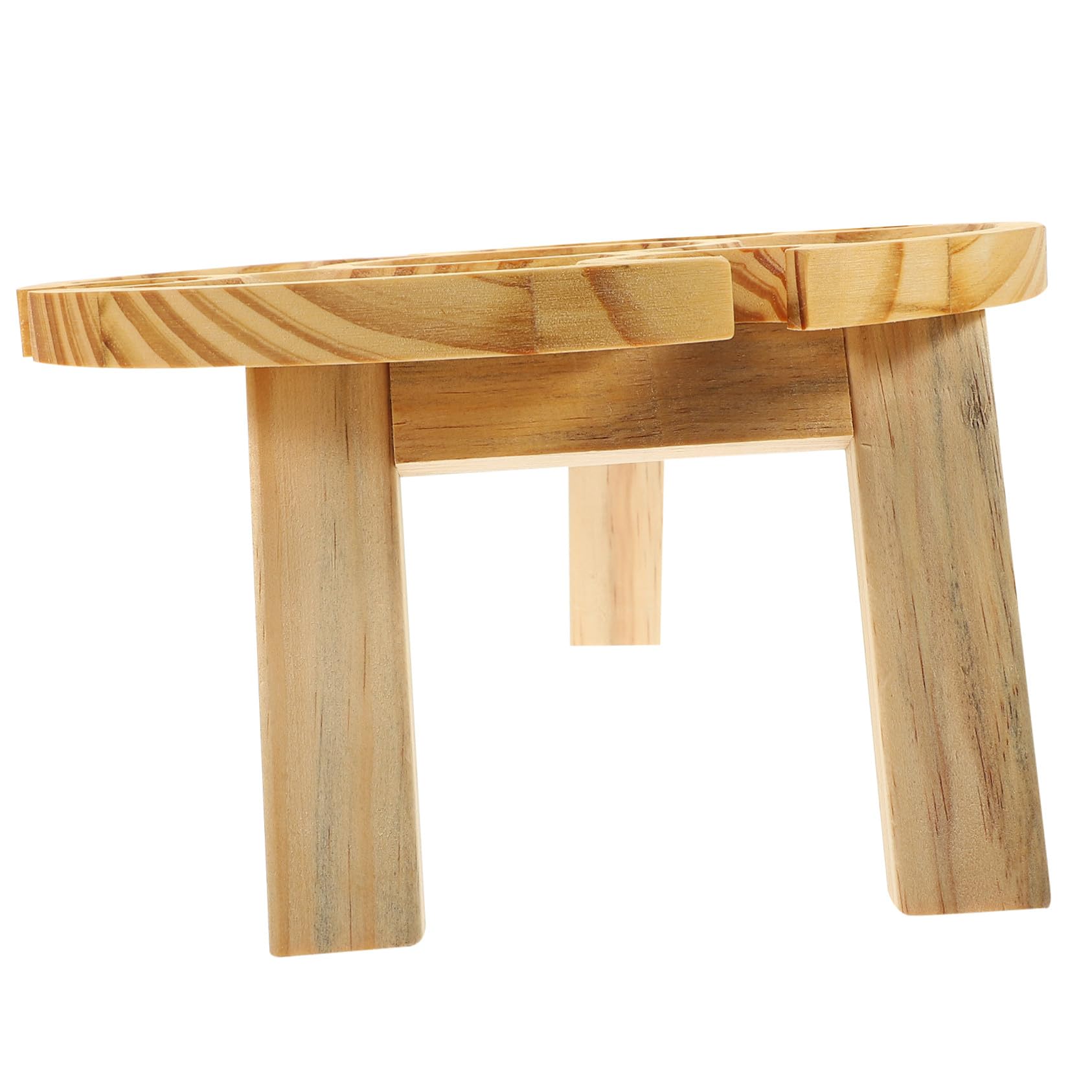 Table pliante bois pour vin légère avec rangement bouteilles