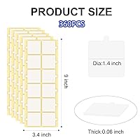 Vista 2 de 360 Piezas de Cinta de Doble Cara para Paneles de Espuma Acústica, Cinta de Montaje Extraíble de Pared, Adhesivo Fuerte, Insonorización