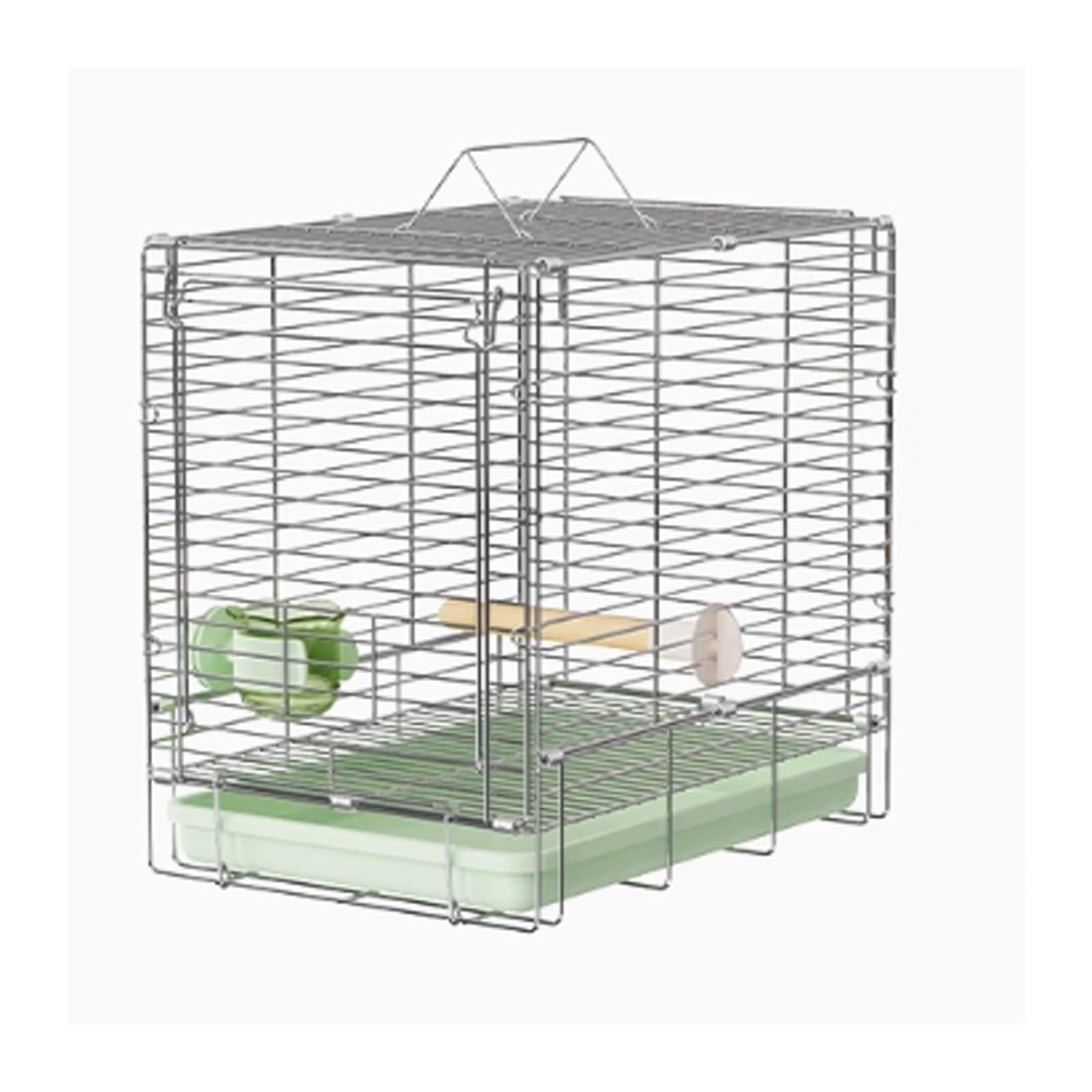 domek dla ptaków Składana klatka dla ptaków ze stali nierdzewnej Parrot Outdoor Bird Cage Transport przenośna klatka ręczna Do użytku domowego