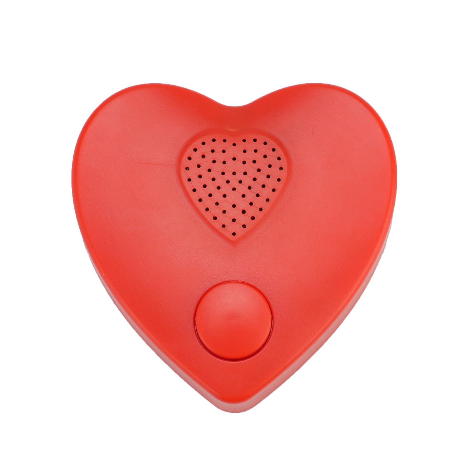 16 Minütiger Diktiergerät, Unterstützt das Herunterladen von Soundrekorder-Chips-Modul für Stofftiere, Weihnachts,Valentinstag-Plüschtiere,Manuelle DIY-Kreativgeschenke für Jungen und Mädchen (rot)