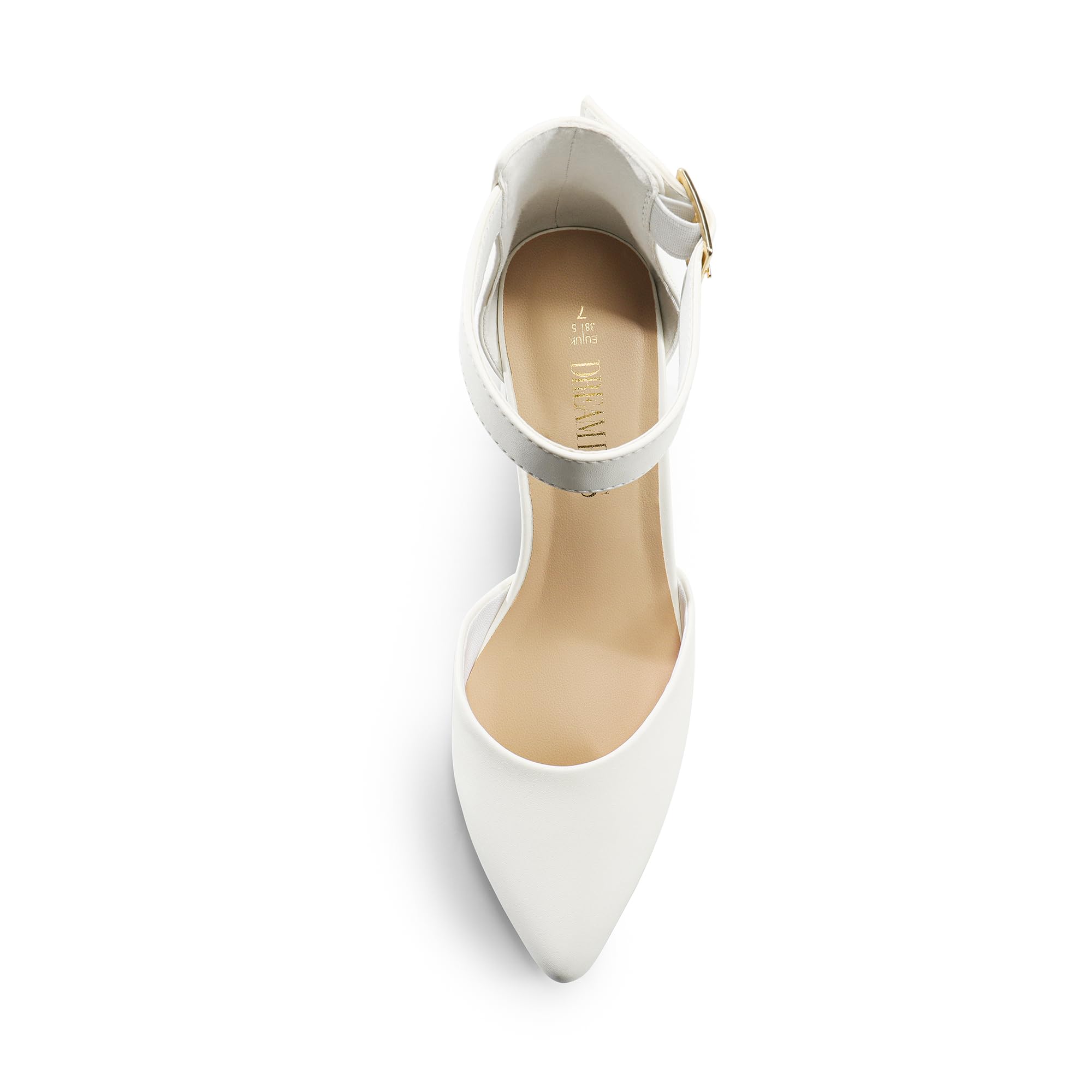 Dream Pairs Damen-Pumps mit elastischen Knöchelriemen