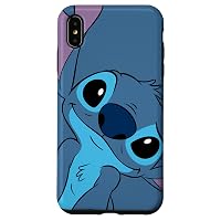 Custodia per iPhone XS Max Disney Lilo and Stitch Cute Stitch Face Slate Gray