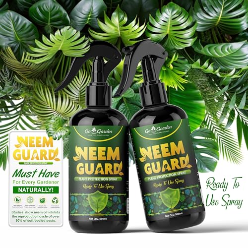 Image of Go Garden Neem Oil Ready to Use (500ml) | Organic Natural Plant Pest Control | Controls Aphids, Mealybugs, Mites & Fungus | Safe for Indoor & Outdoor Plants