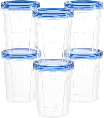 Recipiente de sopa reutilizable con tapa superior hermética, recipientes redondos de plástico sin BPA para preparación de comidas de cocina, Recipiente de sopa reutilizable con tapa superior hermética, recipientes redondos de plástico sin BPA para preparación de comidas de cocina,