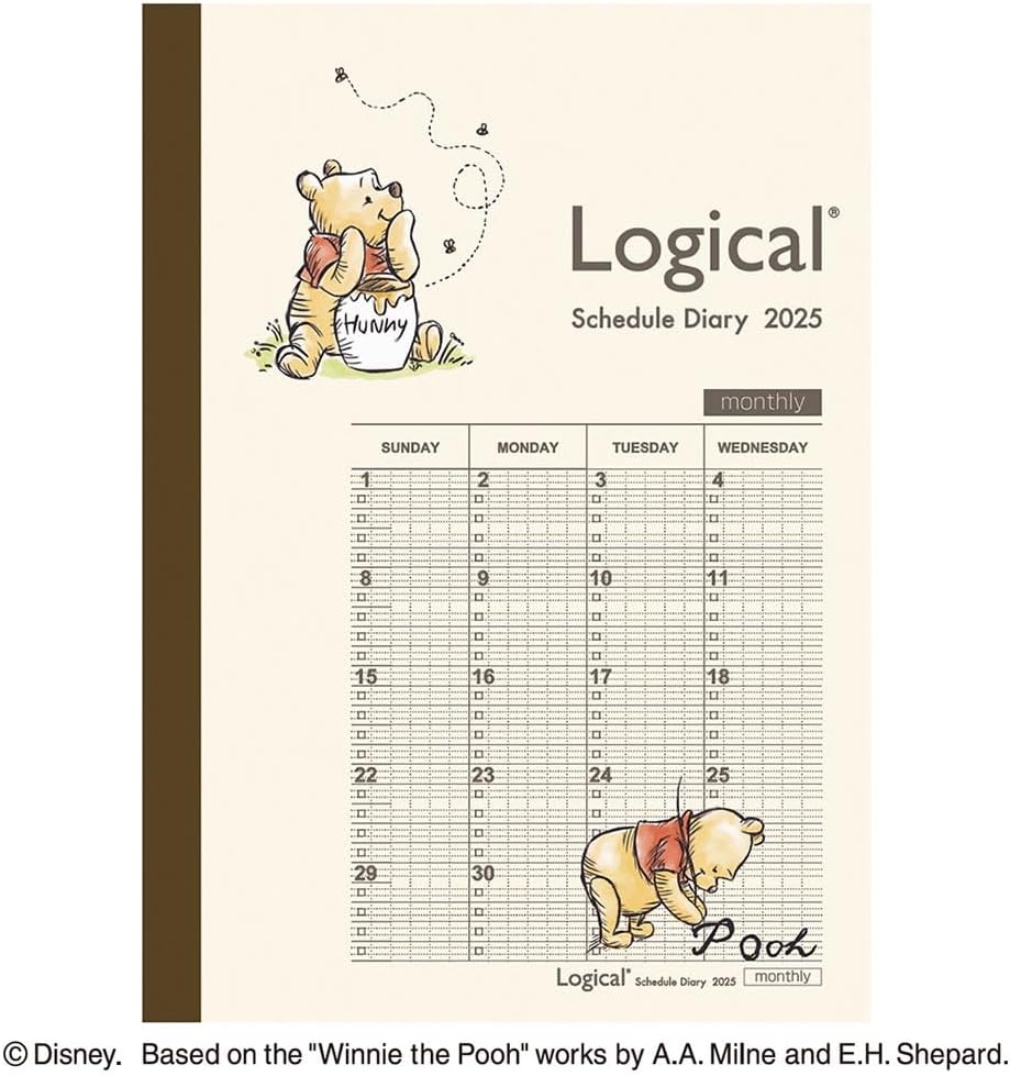 Logical Diary NS-B602-25DA2 Monthly Notebook Type D/B6/Poo, 2025