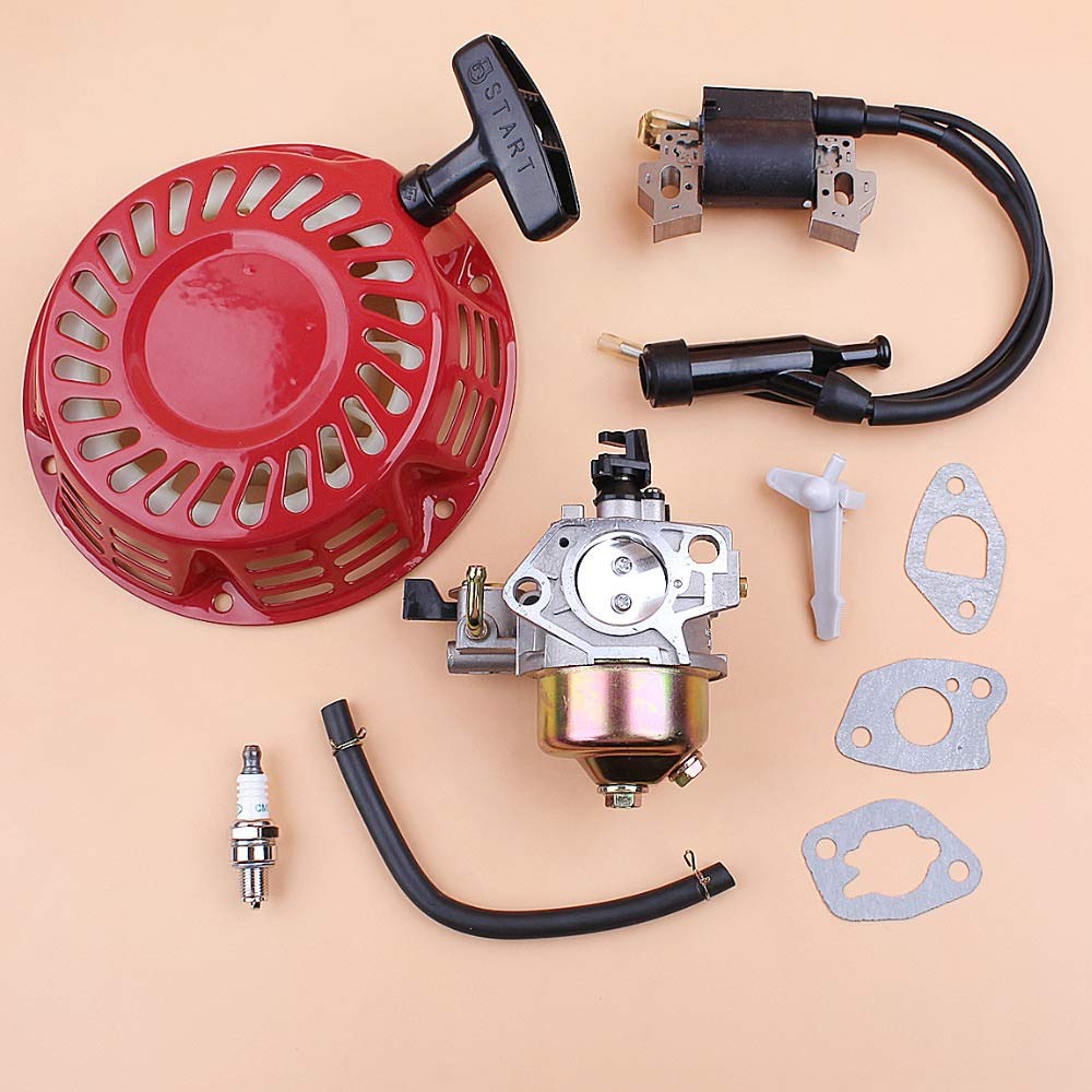 Tiempo Beixi Arrancador de Retroceso Bobina de Encendido del carburador Junta Kit for Honda GX120 GX160 GX200 168F 5.5HP 6.5HP Motor Motor Generador de Gasolina
