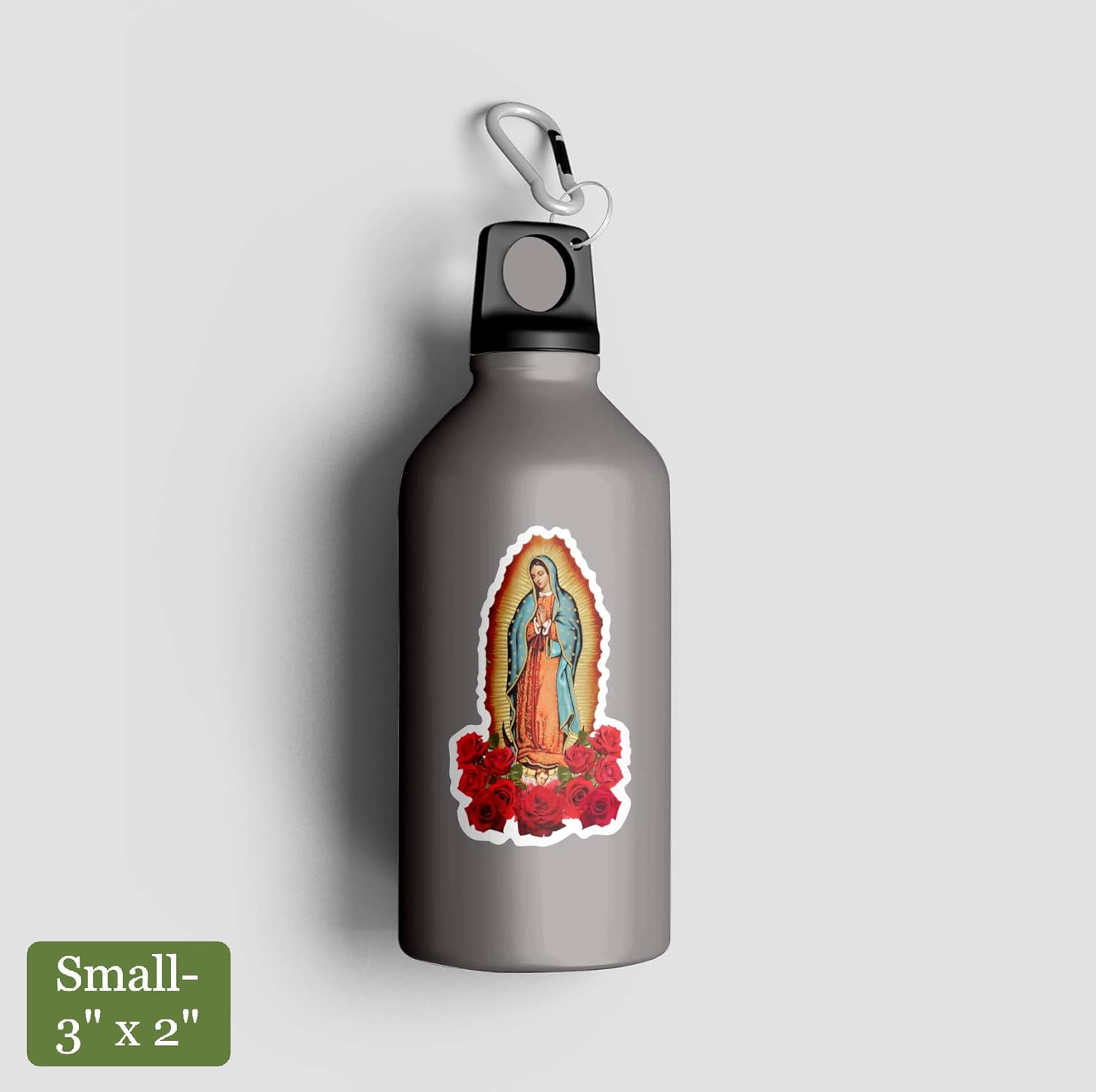 Saint Virgin Mary Sticker – Our Lady of Guadalupe Vinyl Decal with Rose, Catholic Religious Stickers for Car, Laptop, Prayer & Bumper (3" H) - Image 5