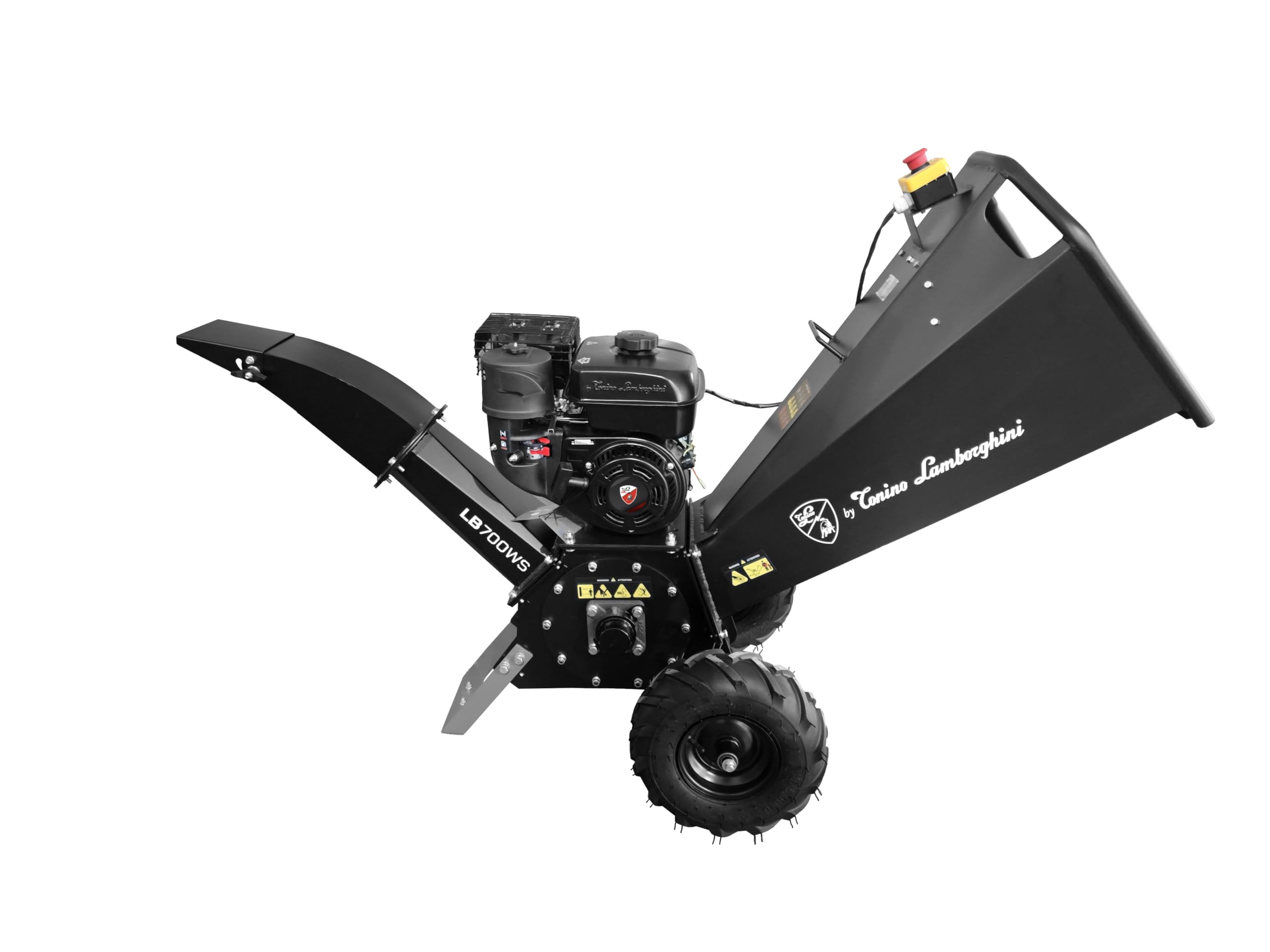 by Tonino Lamborghini GM – Broyeur de végétaux Thermique 7 CV, capacité de broyage jusqu'à 100 mm