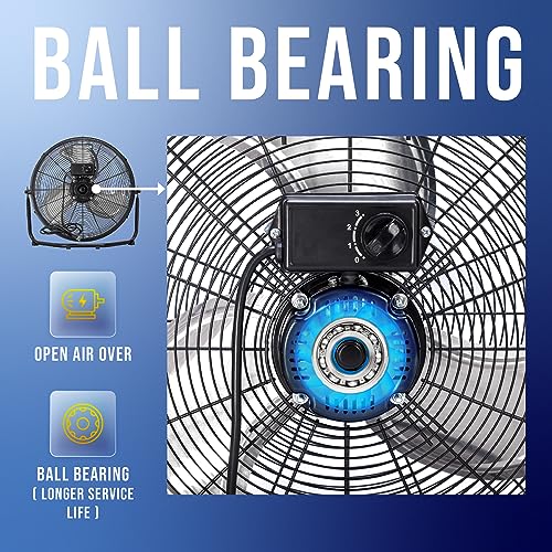 Tornado HI-FAN-18HVFF-1P 18 Inch High Velocity Metal Floor Fan thumb #4