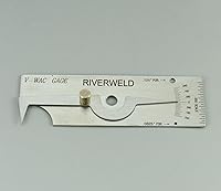 Vista 3 de RIVERWELD V-WAC Calibre de soldadura única Medidor de profundidad de hoyo Calibre de soldadura de inspección Calibradores de rosca Medidores
