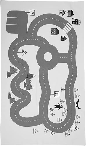 Miniatura 8 de Play Mat Foldable Road Track Carpet, Crawling Mat with Soft Cloth Material, and Supplies for Indoor Outdoor Use, Portable for Storage and Travel