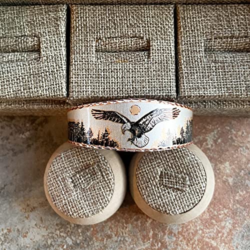 American Eagle Cuff Bracelets, Adjustable Copper Bracelet Of A Flying American Eagle. Bald Eagle -Wildlife Jewelry. Tapered Band Handmade Copper Jewelry With A Nature Theme. #TOP4