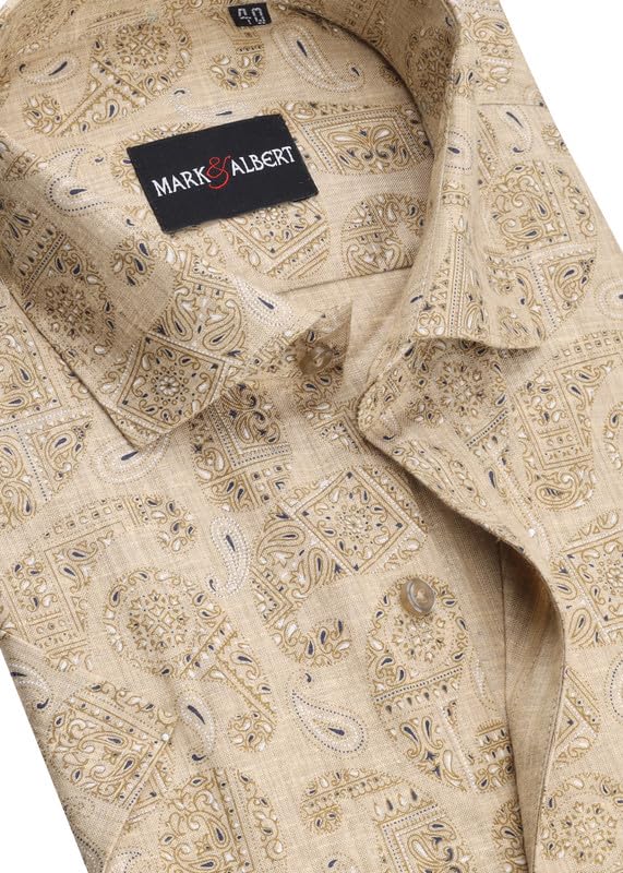 Image of Men's Half Sleeve Linen Shirt