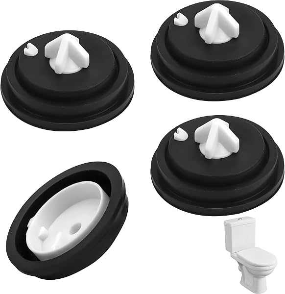 4 Pièces Joint Chasse D'eau Wc,Joint Chasse D'eau,Membrane Chasse D'eau,Joint Flotteur Chasse D'eau Wc,Joint Wc, Pour L'entretien Des Chasses D'eau Des Toilettes,Flotteur Chasse D'eau - 1