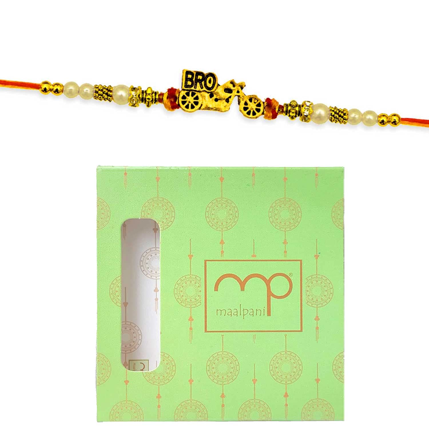 Maalpani Jewel Diamond Bead Rakhi Set with Chocolate (Multicolour, Small) (B073QNK5WK) Amazon Price History, Amazon Price Tracker