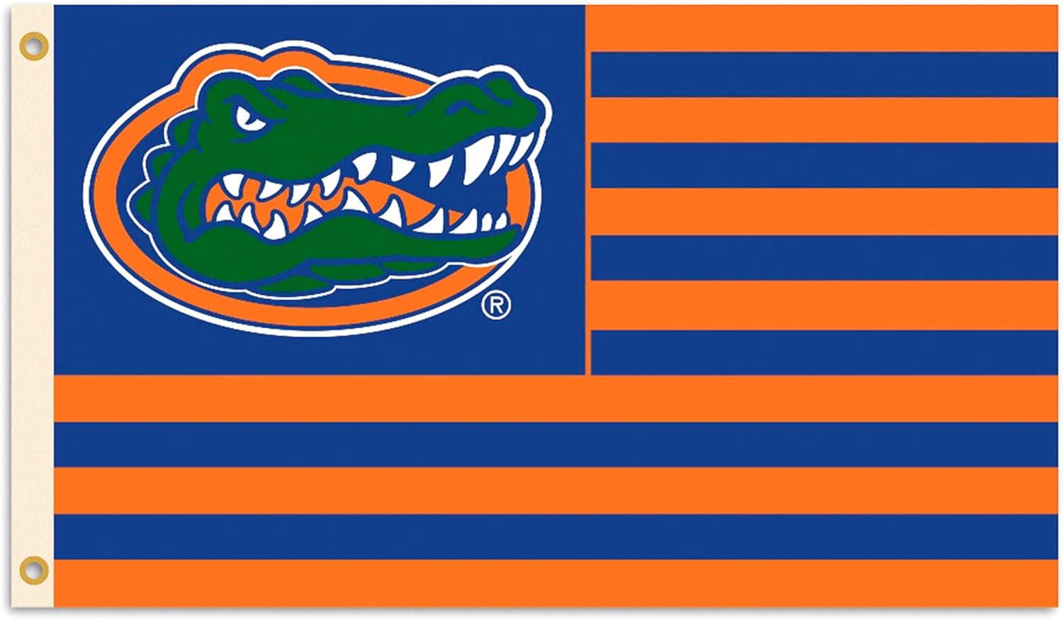 BSI PRODUCTS, INC. - Florida Gators 3’x5’ Flag with Heavy-Duty Brass Grommets - UF Football, Basketball & Baseball Pride - High Durability - Designed for Indoor or Outdoor Use - Great Gift Idea