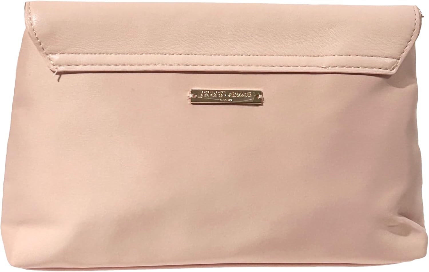 GIORGIO ARMANI Cosmetic PEACH GOLD FLAP Clutch Pouch Makeup Bag Fragrance Bag (9L X 5.5H X 1.5W) - 5728