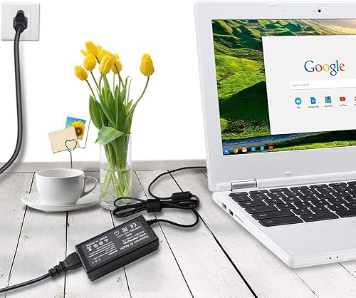 Miniatura 7 de Cargador adaptador de CA de 19.5V 2.31A 45W compatible con HP Pavilion x360 x2 11 13 15 M1 TouchSmart, Envy x360 x2 13 15 M6, Stream 11 13 14, 15-f