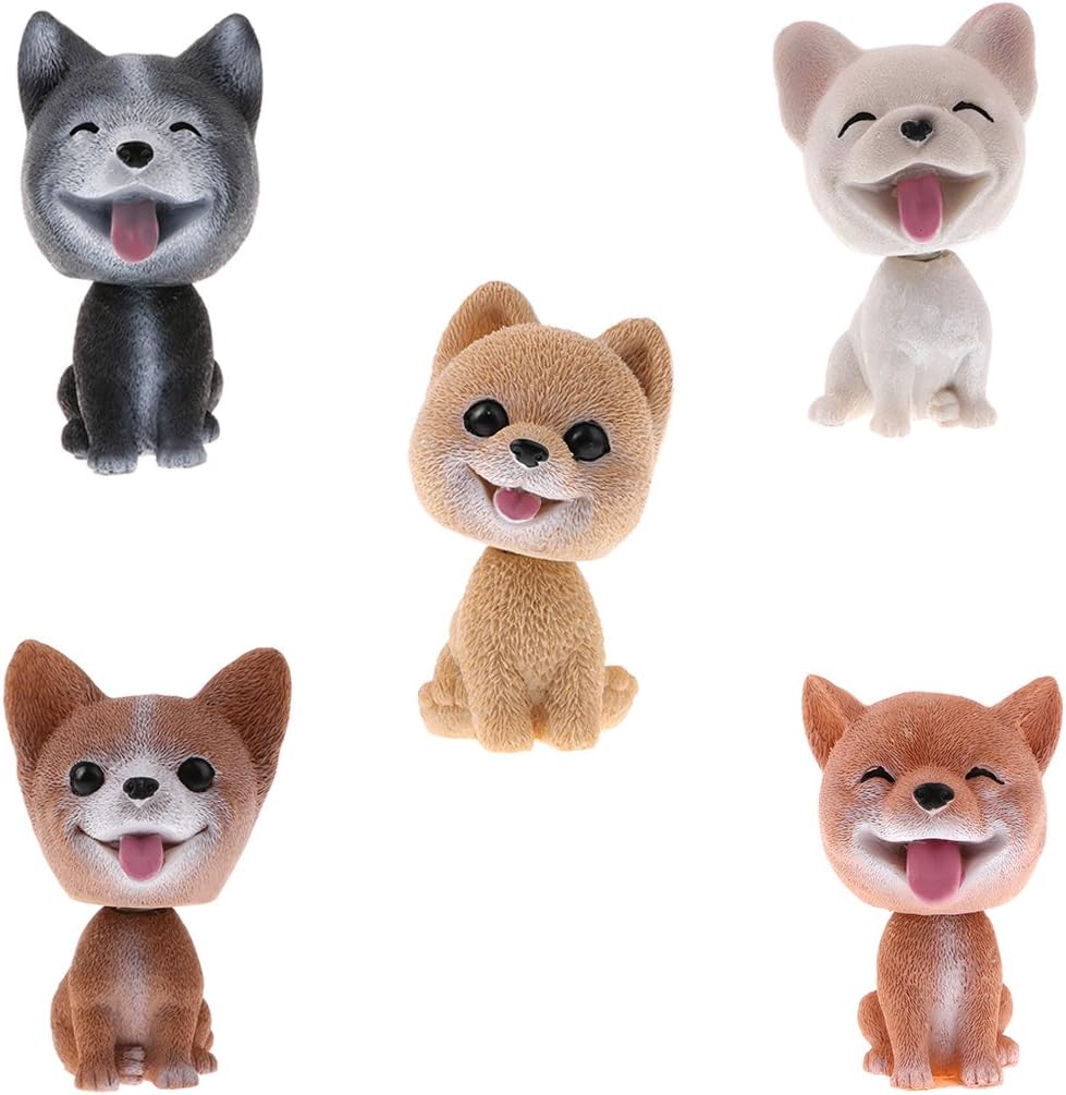 menolana Shaking Bobble Head Dog Doll Toy Car Interior Ornament Decor - Pomeranian : Toys & Games