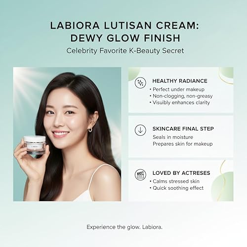 Miniatura 2 de Lutisan Crema hidratante facial  Luteína, niacinamida y extractos naturales, crema diaria para el rostro con cuidado calmante y refrescante con