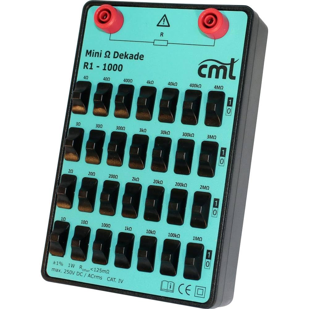 Cosinus R1-1000 Dekad-Kassette, Widerstände bis Dekade, 1 Ω - 11.1111 M Ω 250 V