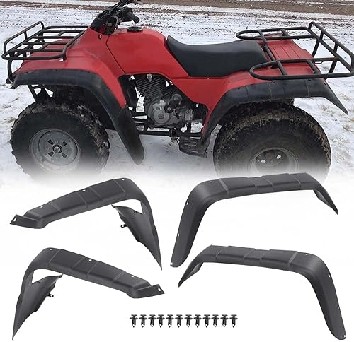 G-PLUS Kit de Guardabarros Guardafangos de 4 piezas compatible con Honda FourTrax 300 TRX300 TRX300FW 1996 1997 1998 1999 2000
