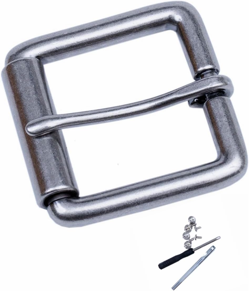 1.5"(38mm-40mm) Belt Buckle Replacement Buckle Heavy Duty Roller Single Pin Belt Accessories