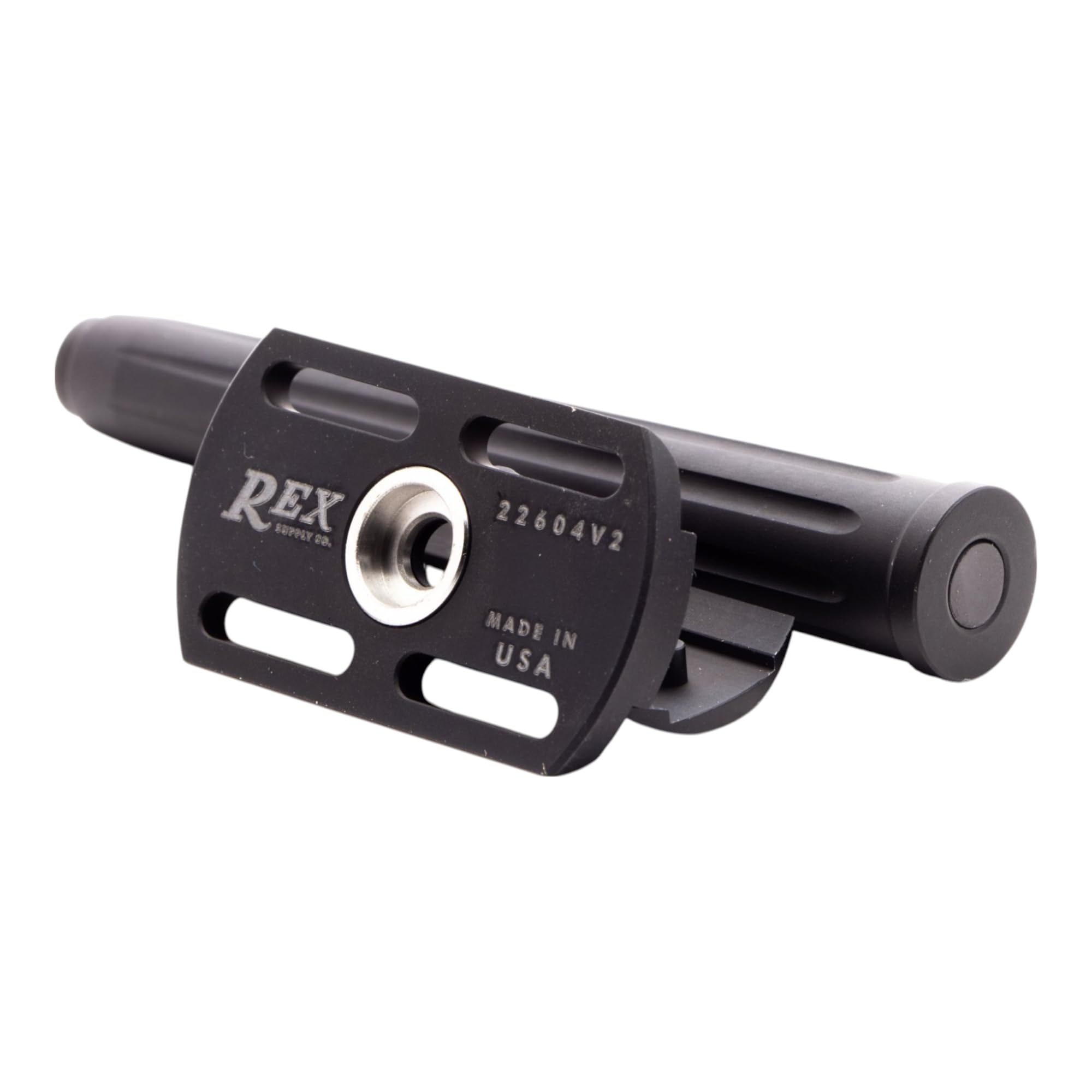 Rex Supply Co. Page Rasoio di sicurezza a doppio bordo in tre pezzi, finitura in alluminio nero corvino, leggero rasoio fresato CNC per uomo, strumento da barba adatto ai viaggi compatibile con tutte | La struttura leggera in alluminio fresato CNC offre u