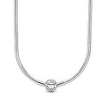 PANDORA Icons Collana in argento con chiusura tonda, 50