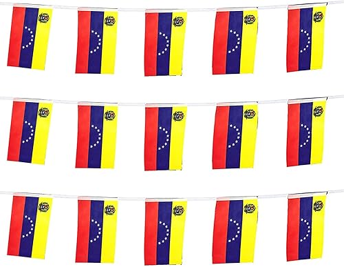 Vista 109 de ZXvZYT Cadena de bandera haitiana de Haití, pequeñas mini banderines de Haití, para gran apertura, eventos deportivos nacionales, decoraciones