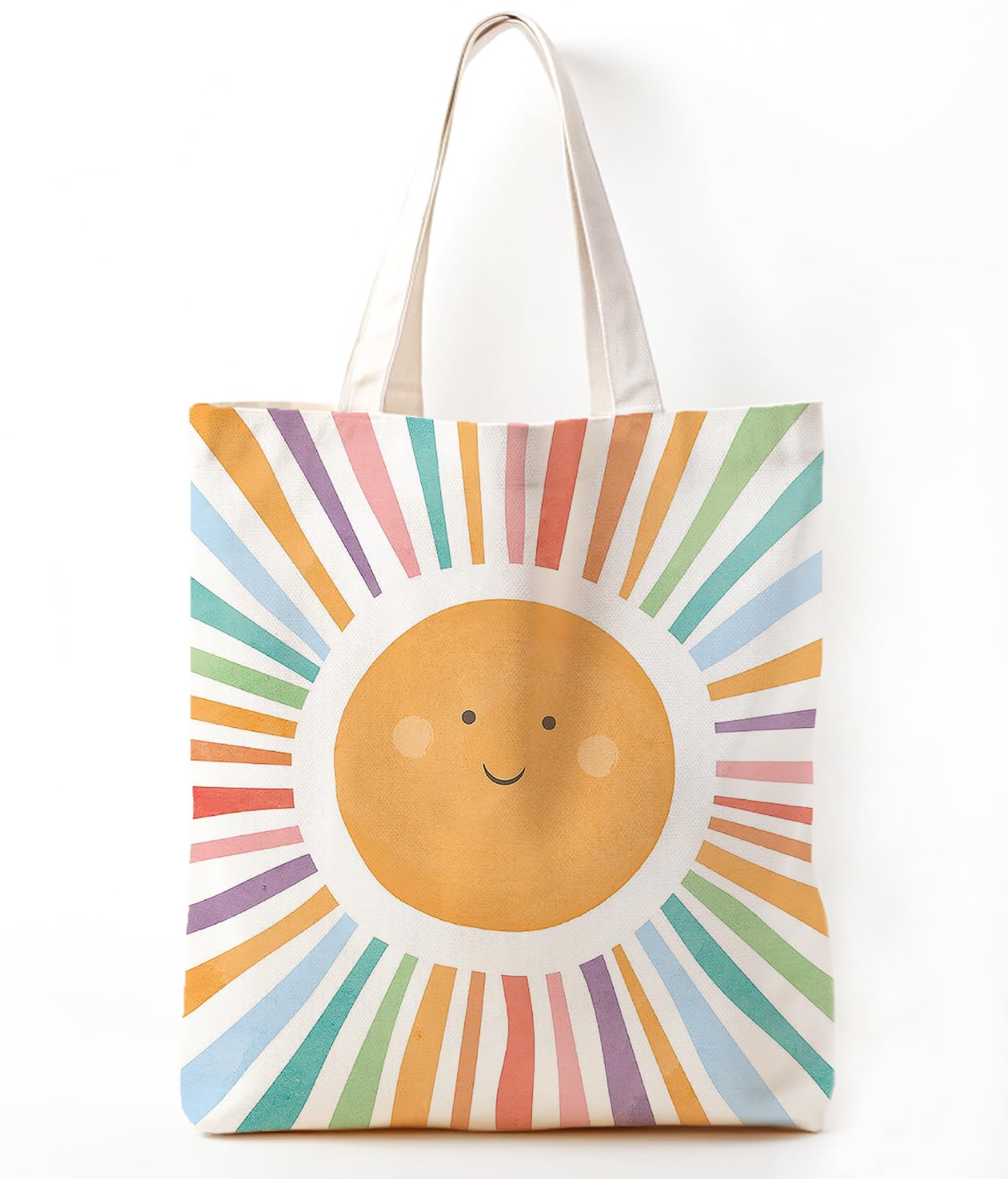 Zeghk Sunshine Gifts Canvas Tote Bag for Women, Kids tote Bag,Reusable Grocery, Sunshine Gifts Shopping Bag, Birthdays Gift for Women Holiday