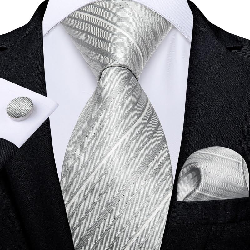 Set de corbatas clásicas a rayas para hombre miniatura 2