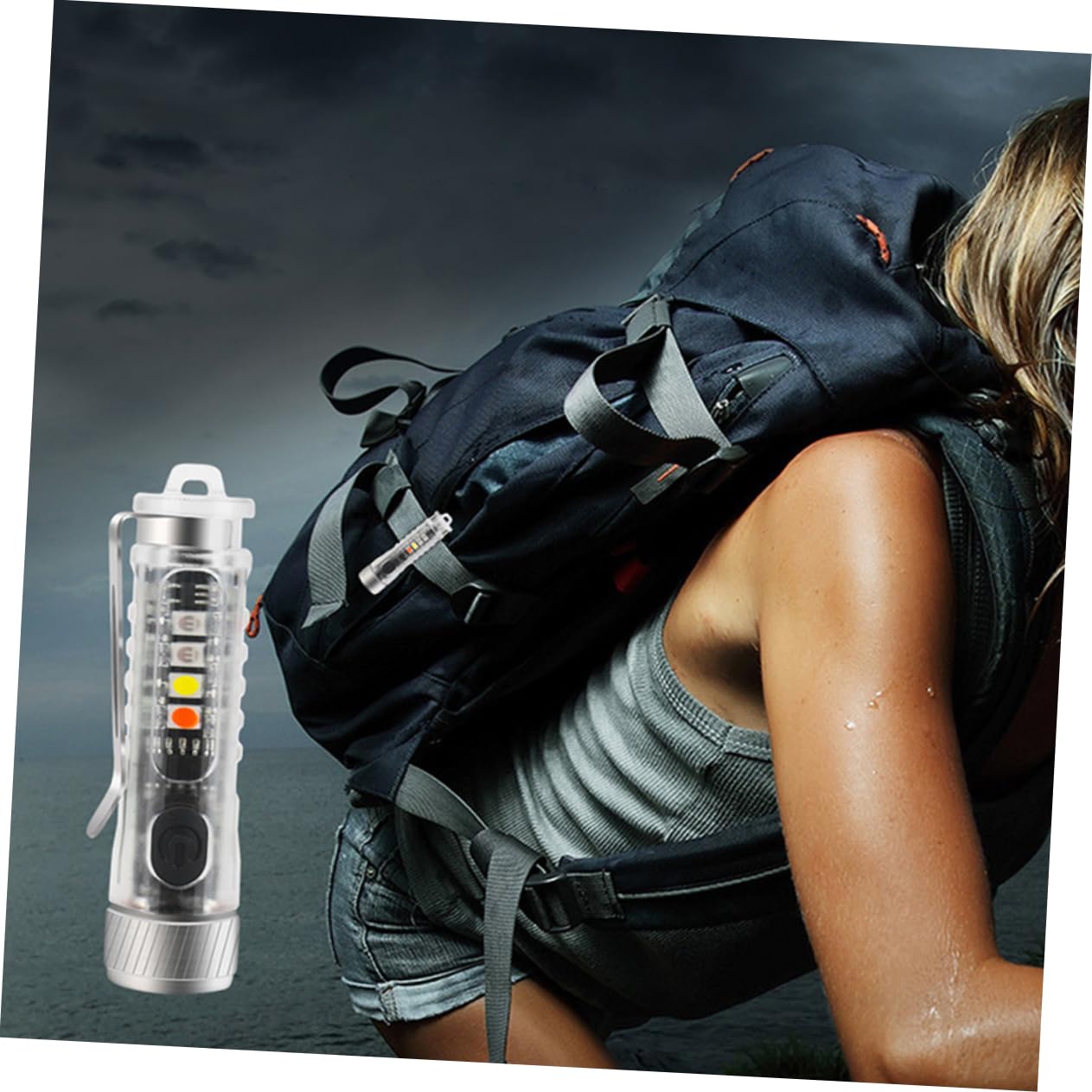 Sosoport 3pezzi Mini Torcia Led Ricaricabile Portachiavi Torcia Tascabile Regolabile Per Emergenze Campeggio e Riparazioni Auto Design Compatto e Leggero Perfetta Per Attività Outdoor