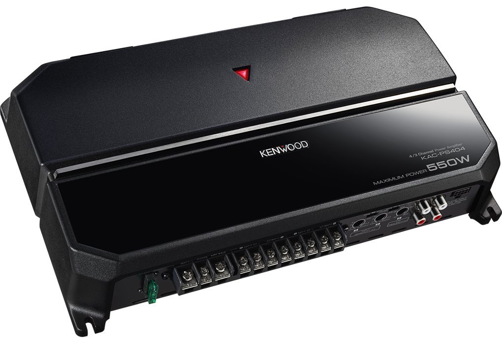 Kenwood KAC-PS404 550W 4-Channel Power Amplifier, Bridgeable