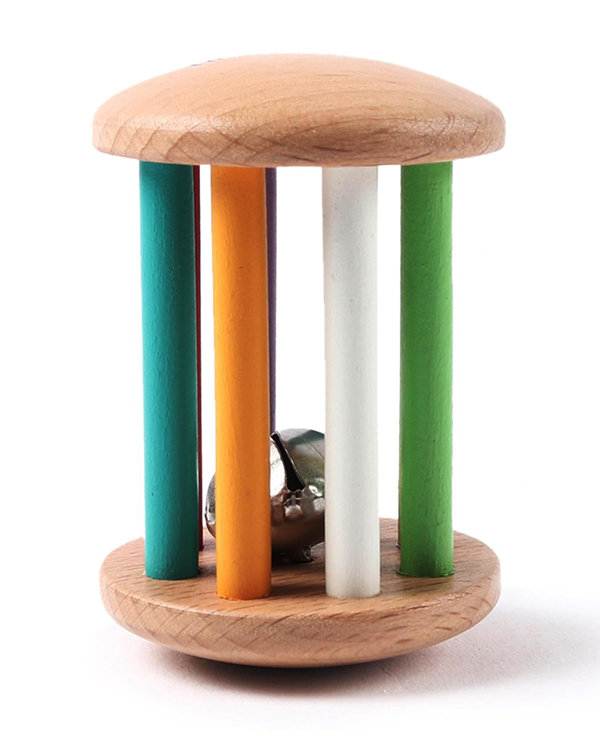 FIRSTCRY INTELLIBABY Premium Wooden Rolling Bell Rattle For Infants And Toddlers|Sound&Educational Toy For Newborn|Bis Certified|Baby Gift For Toddlers |Multicolor|6+ Months (B0C46CT34T) Amazon Price History, Amazon Price Tracker