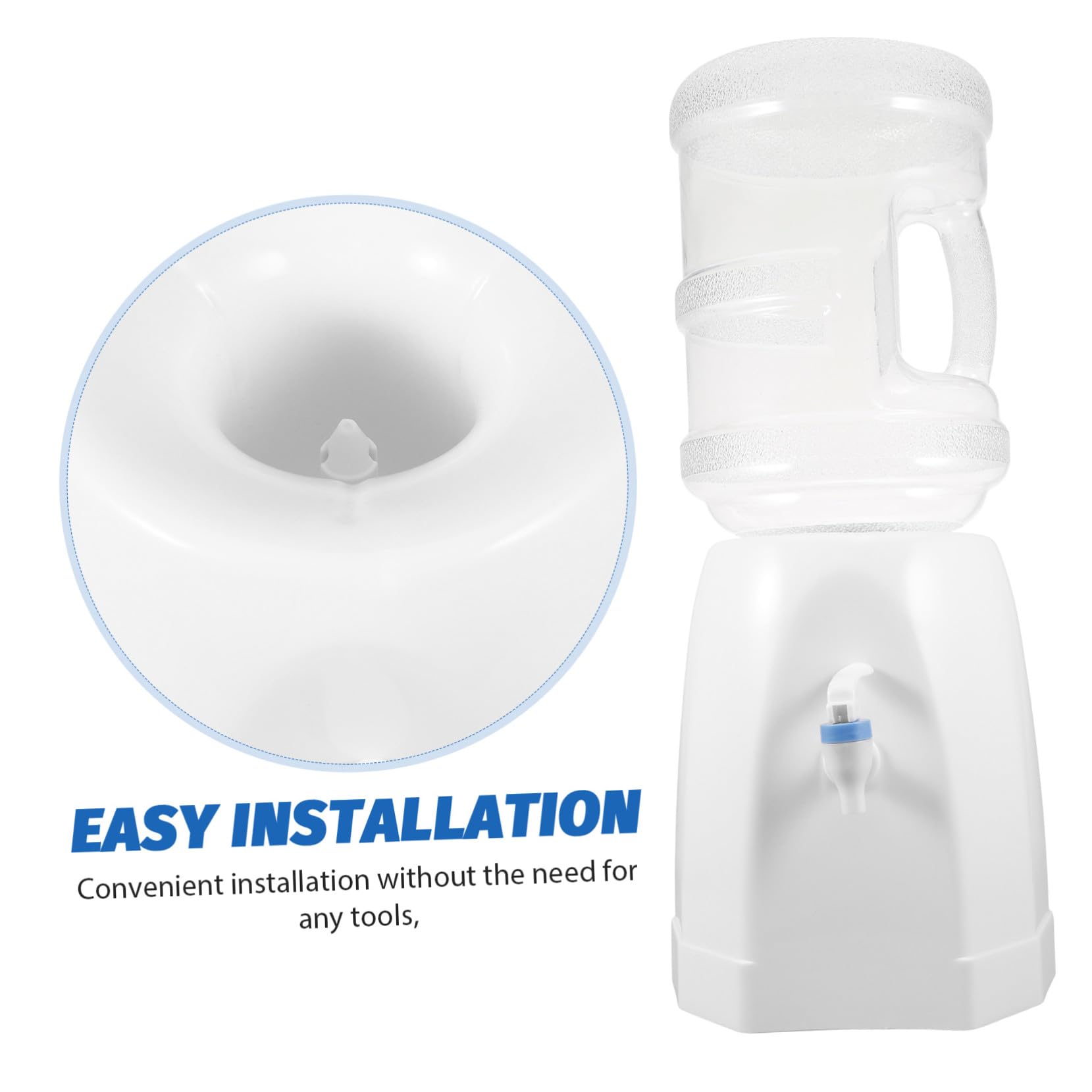 Kleiner Wasserspender aus Kunststoff in Weiß mit Einfachem Wasserzugang und Vielseitigem Design für Camping und Picknick Kompakt und Stilvoll für Tisch